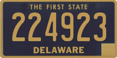 DE license plate 224923