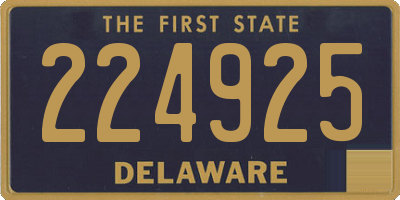 DE license plate 224925