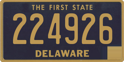 DE license plate 224926