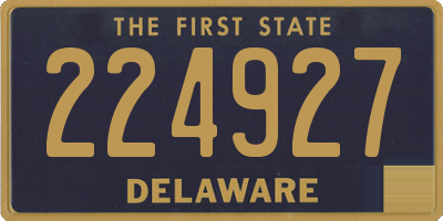 DE license plate 224927