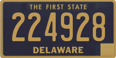 DE license plate 224928
