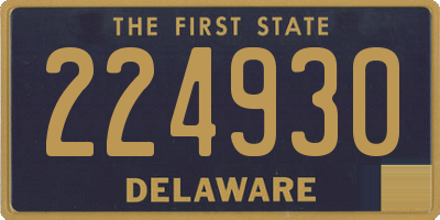 DE license plate 224930