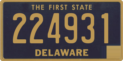 DE license plate 224931