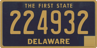 DE license plate 224932