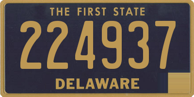 DE license plate 224937