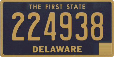 DE license plate 224938