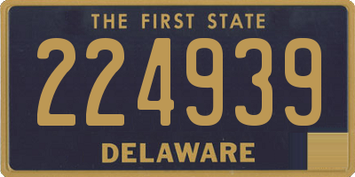 DE license plate 224939