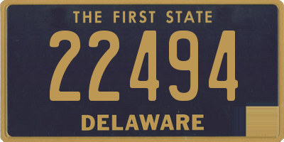 DE license plate 22494