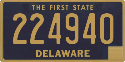 DE license plate 224940