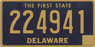 DE license plate 224941