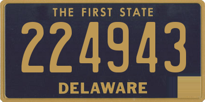 DE license plate 224943