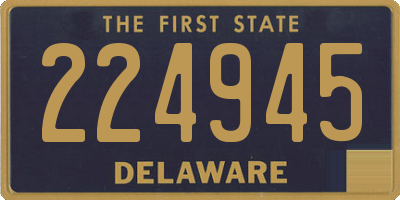 DE license plate 224945