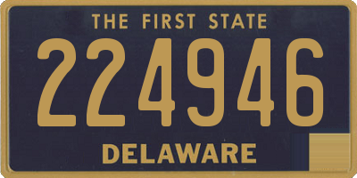 DE license plate 224946