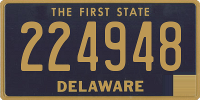 DE license plate 224948