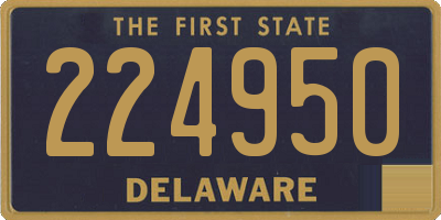 DE license plate 224950