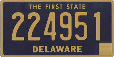 DE license plate 224951