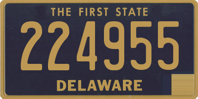 DE license plate 224955