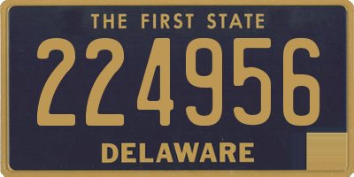 DE license plate 224956