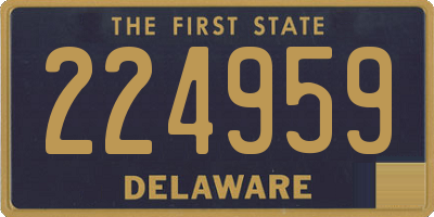 DE license plate 224959