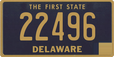 DE license plate 22496