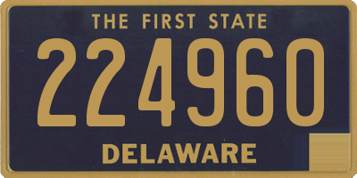 DE license plate 224960