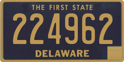 DE license plate 224962