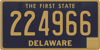 DE license plate 224966