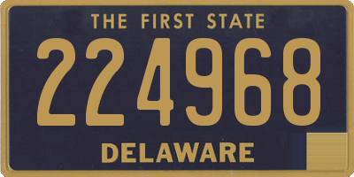 DE license plate 224968