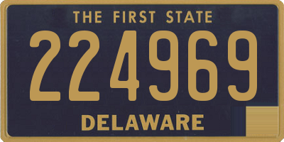 DE license plate 224969