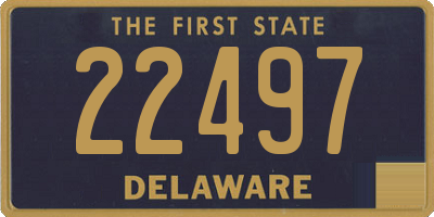 DE license plate 22497