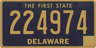 DE license plate 224974