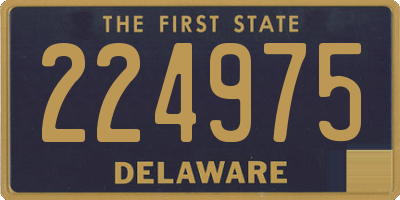 DE license plate 224975