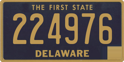DE license plate 224976
