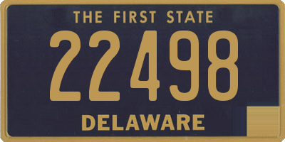 DE license plate 22498