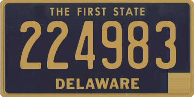 DE license plate 224983