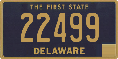 DE license plate 22499