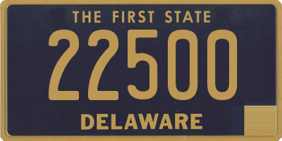 DE license plate 22500