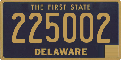 DE license plate 225002