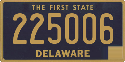 DE license plate 225006