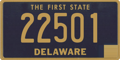 DE license plate 22501