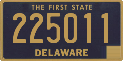 DE license plate 225011