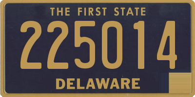 DE license plate 225014