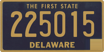 DE license plate 225015