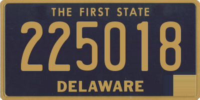 DE license plate 225018