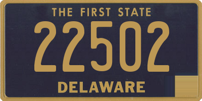 DE license plate 22502