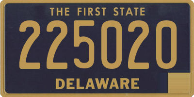 DE license plate 225020