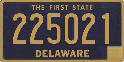 DE license plate 225021