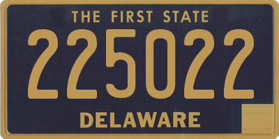 DE license plate 225022