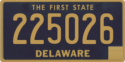DE license plate 225026