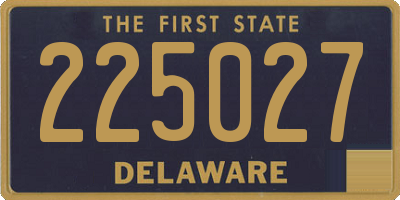 DE license plate 225027